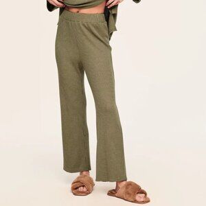 Adore Me Selina Green Waffle Knit Pant